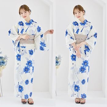 あおさん専用◇花柄浴衣 511R1 浴衣 青地に花柄 綿100% 中国製 | Antique John